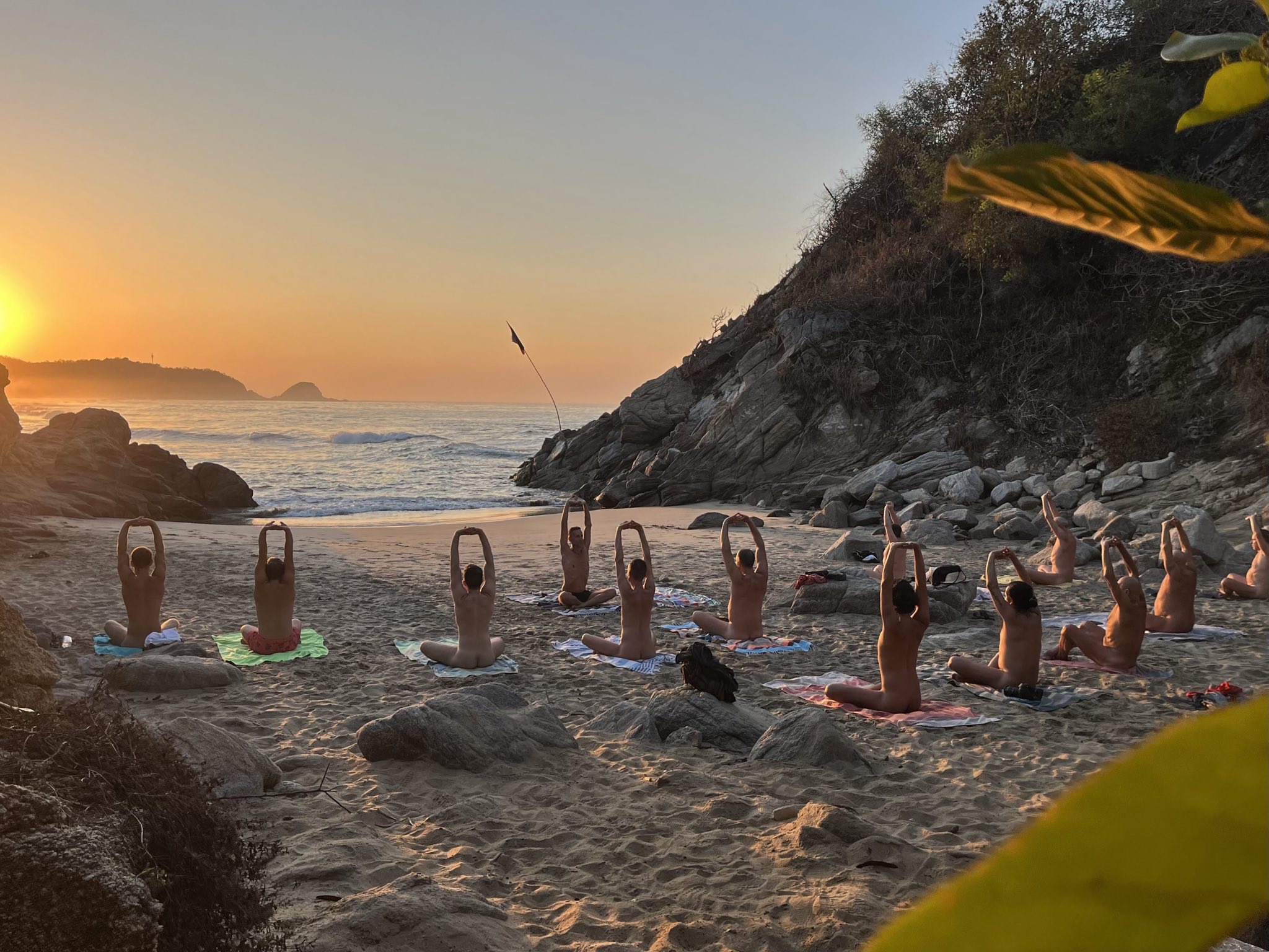 Gay men yoga retreat Zipolite Oaxaca Mexico